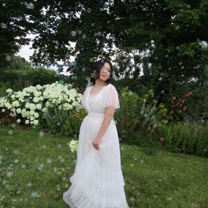 Elegant White Women's Dress